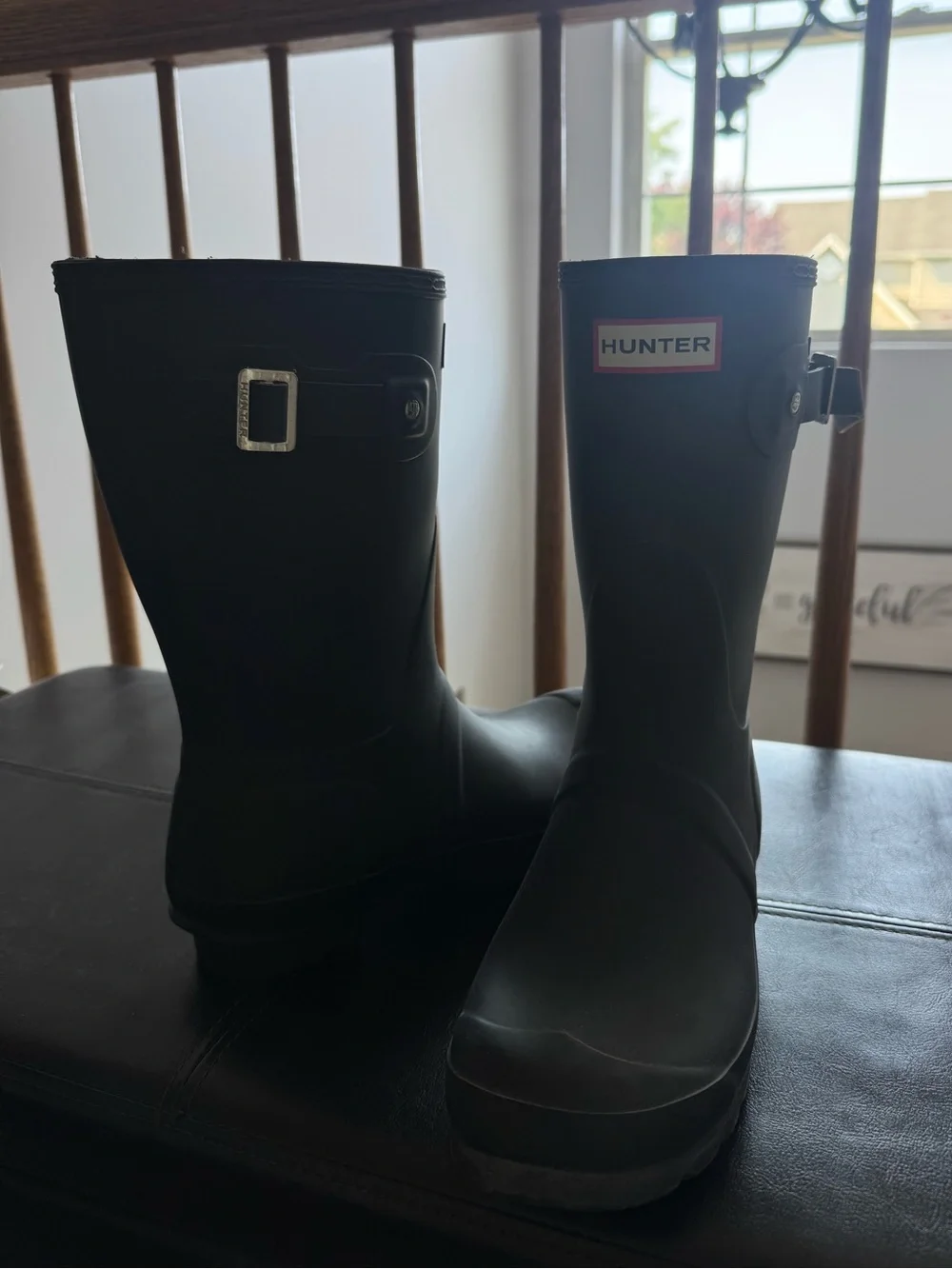 Hunter Women’s Black Mid-Calf Rain Boots